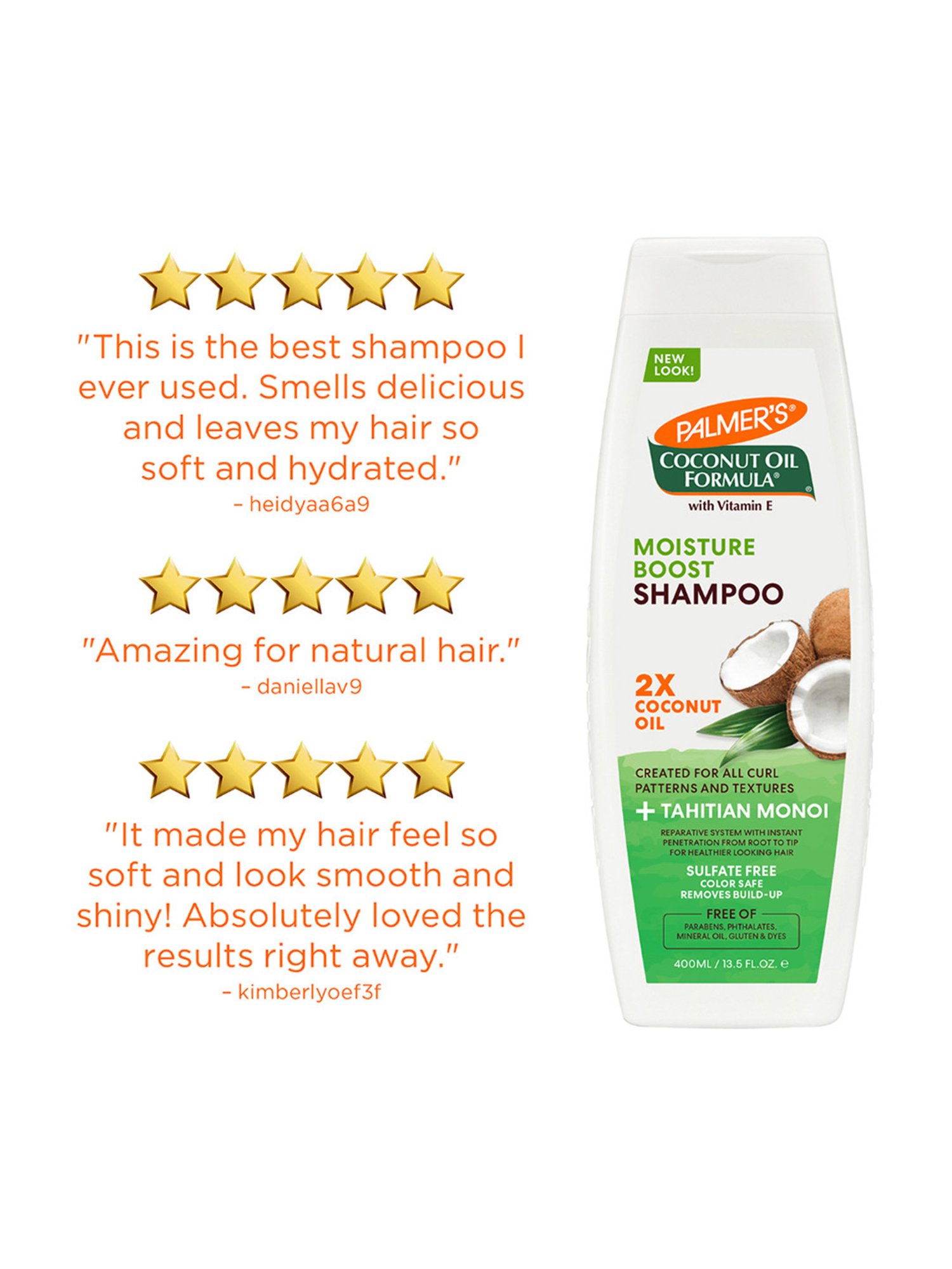 Palmer's Coconut Oil Formula with Vitamin E Moisture Boost Shampoo - 400 ml