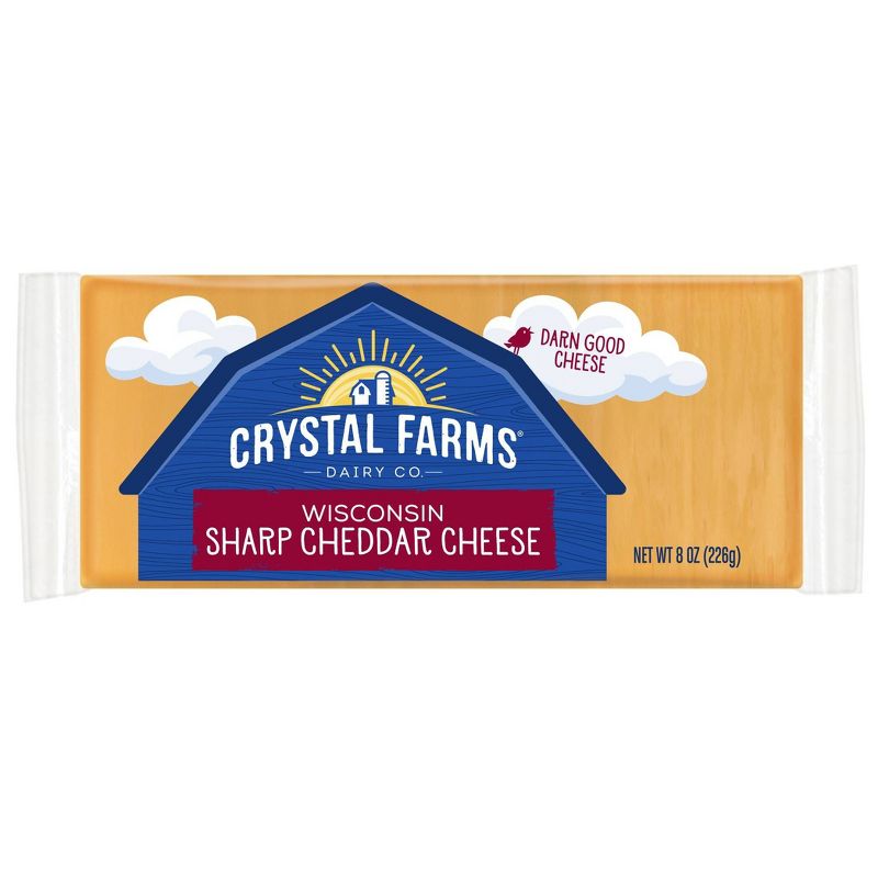 Crystal Farms Sharp Cheddar Cheese - 8oz