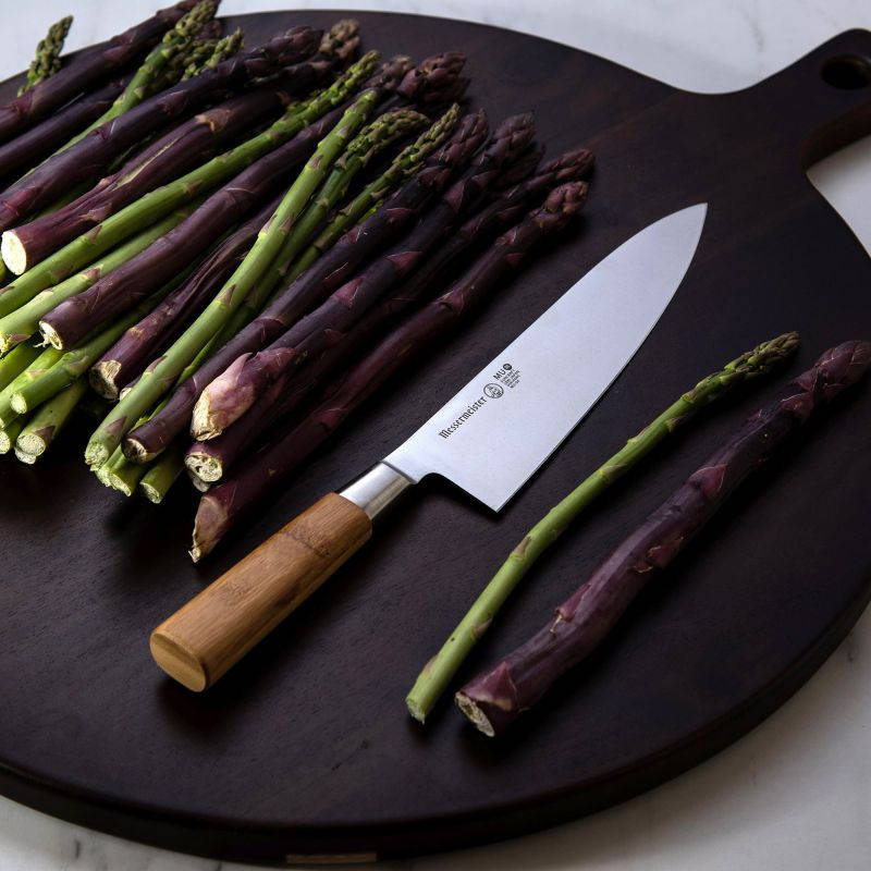 Messermeister Mu Bamboo Handle Stealth Professional 8 Inch Chef's Kitchen Knife