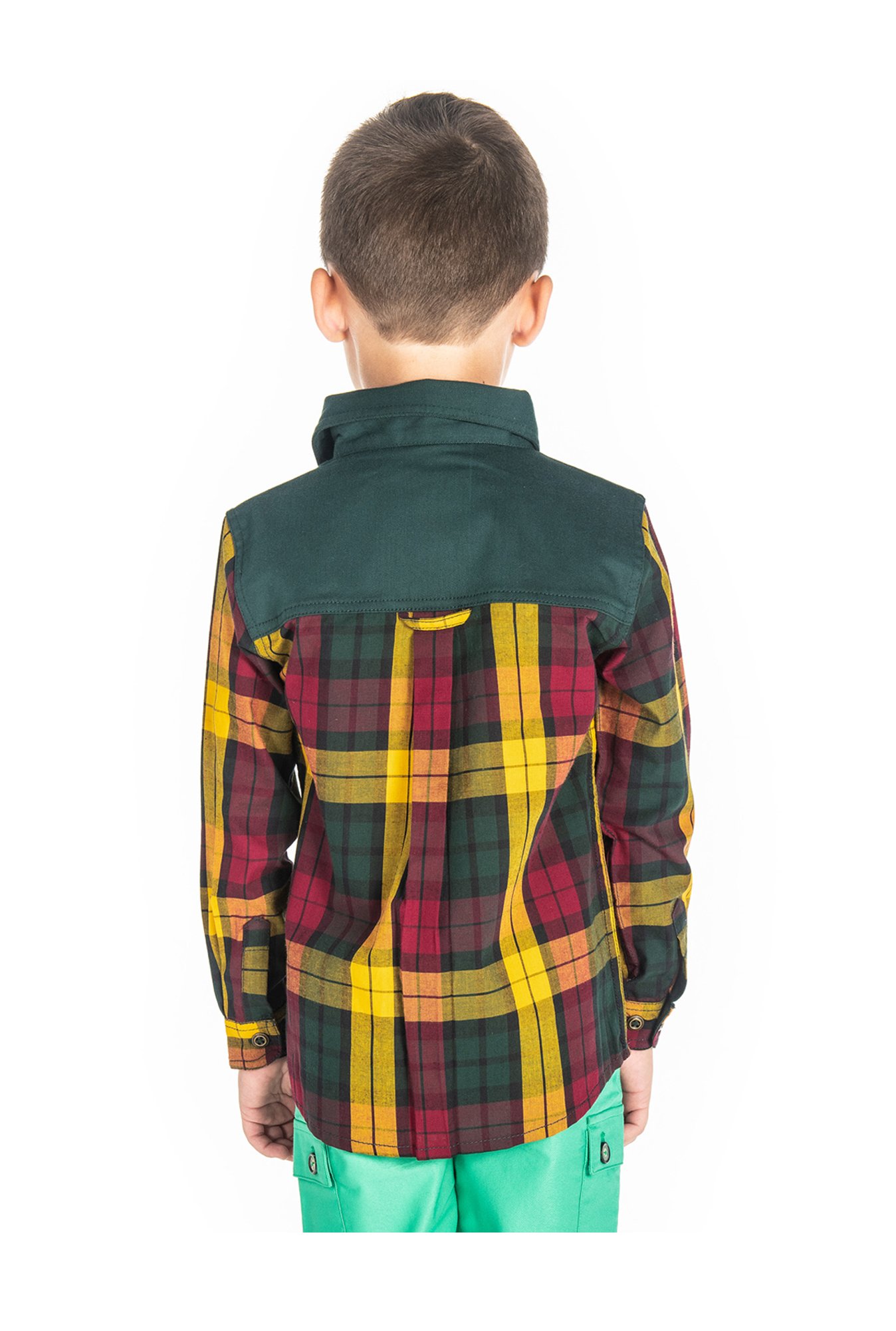 Cherry Crumble By Nitt Hyman Boys Multicolor Checks Shirt