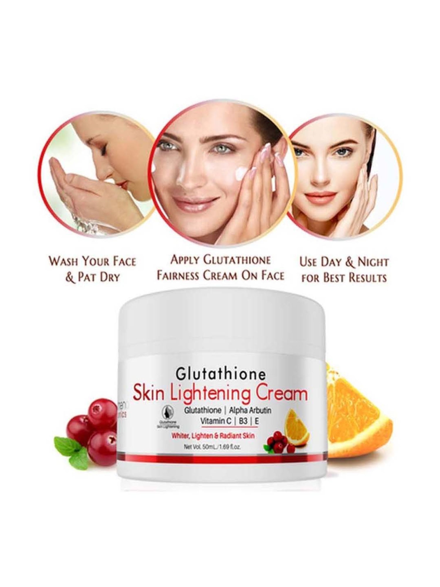 Volamena Glutathione Skin Lightening Fairness Cream - 50 ml