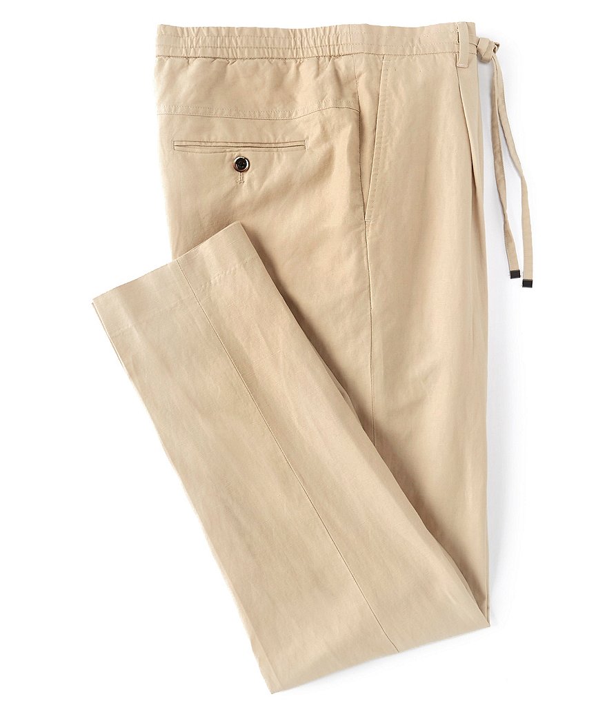 Murano Carrot-Fit Drawstring Baird McNutt Linen Suit Separates Pants