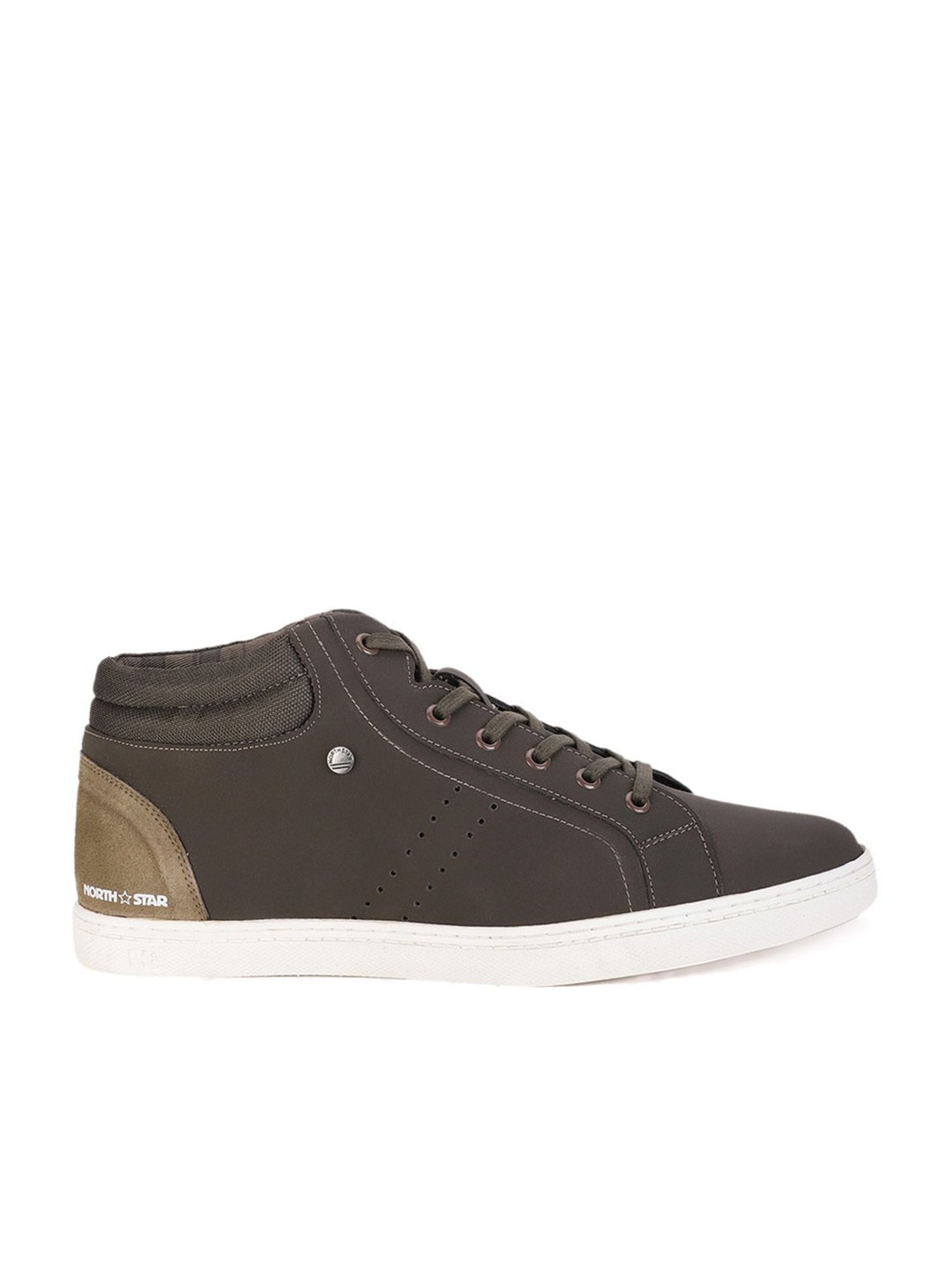 North Star by Bata Men's Olive Casual Sneakers