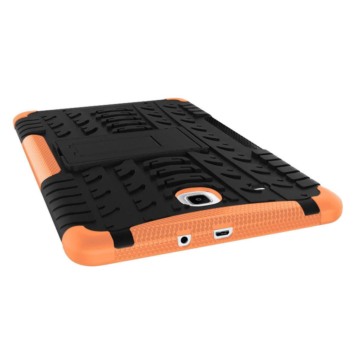 Hybrid Protective Hard Case Cover for Samsung Galaxy Tab E 9.6" inch Tablet T560 Orange