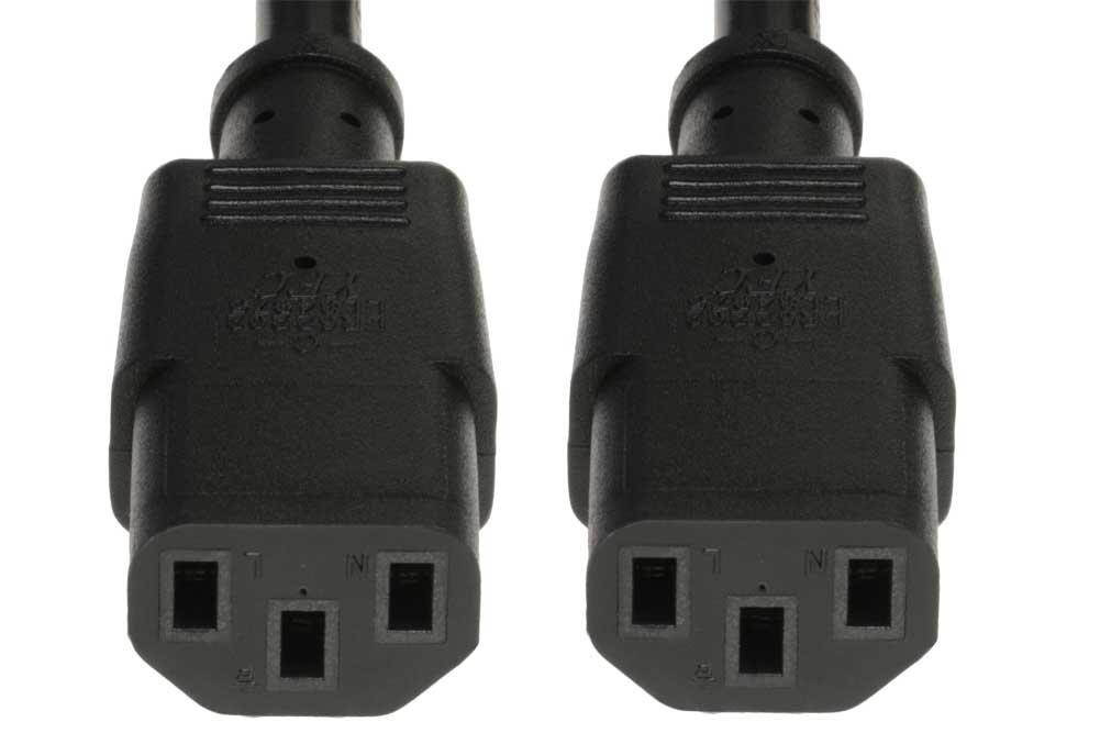 SF Cable, 10ft NEMA 5-15P to C13 X 2 16AWG SJT Power Cord Splitter