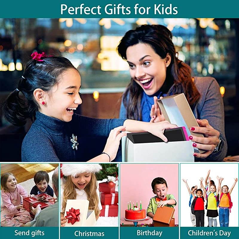 LCD Writing Tablet 2 Pack 8.5 Inch Electronic Drawing Pads , Portable Reusable Erasable Ewriter Elder Message Board, Digital Handwriting Pad Doodle Board for School, Fridge or Office,(Blue)