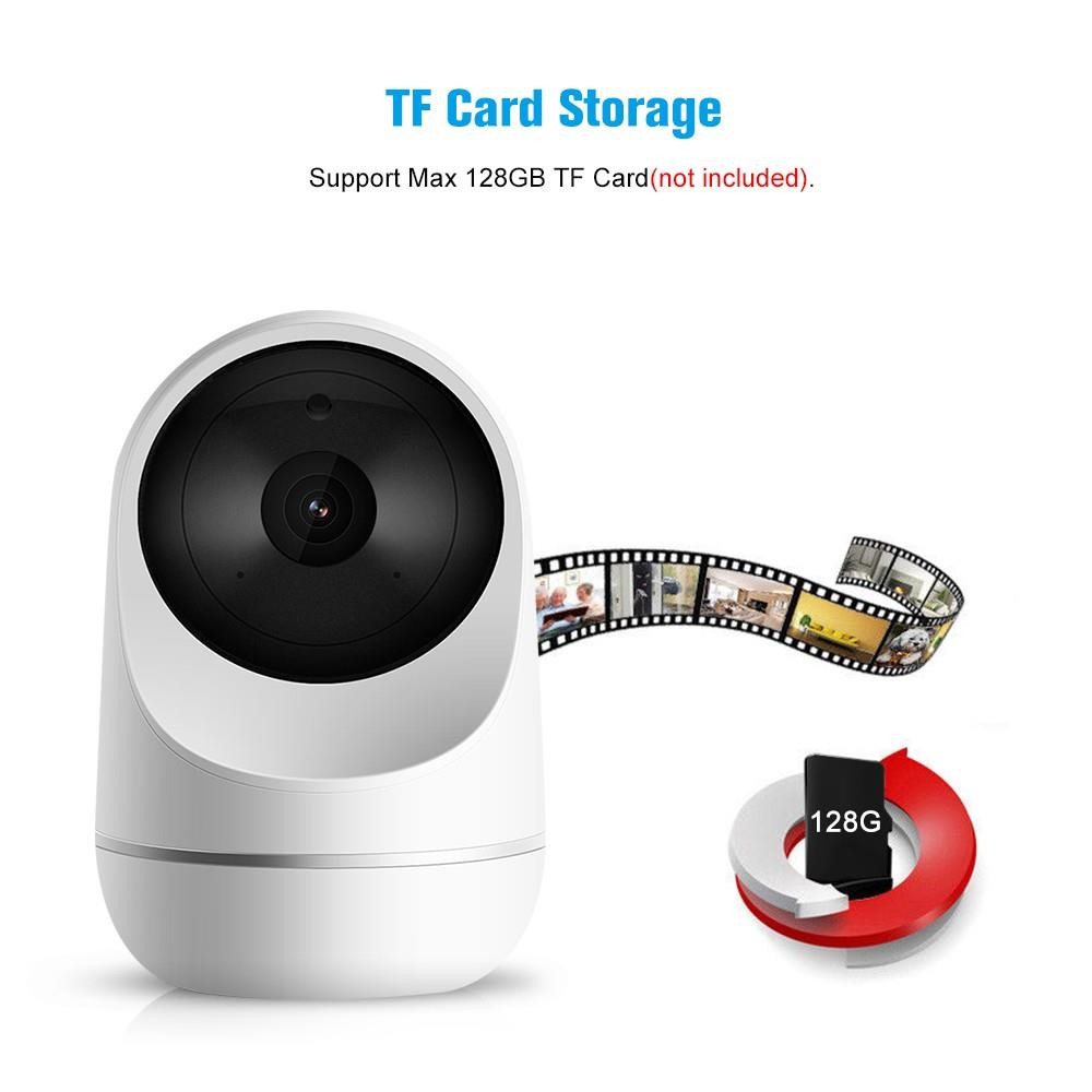 Smart PTZ IP Cameras Wifi Indoor Wireless Security Camera 9 LEDs Phone Control Motion Detection Night Vision 2-Way Audio TF Card Slot APP: IPC360 UK Plug