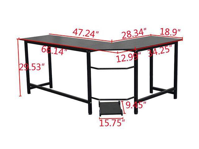 RESPAWN 3000 Gaming Computer Desk - Ergonomic Height Adjustable Gaming Desk, in Blue (RSP-3000-BLU)