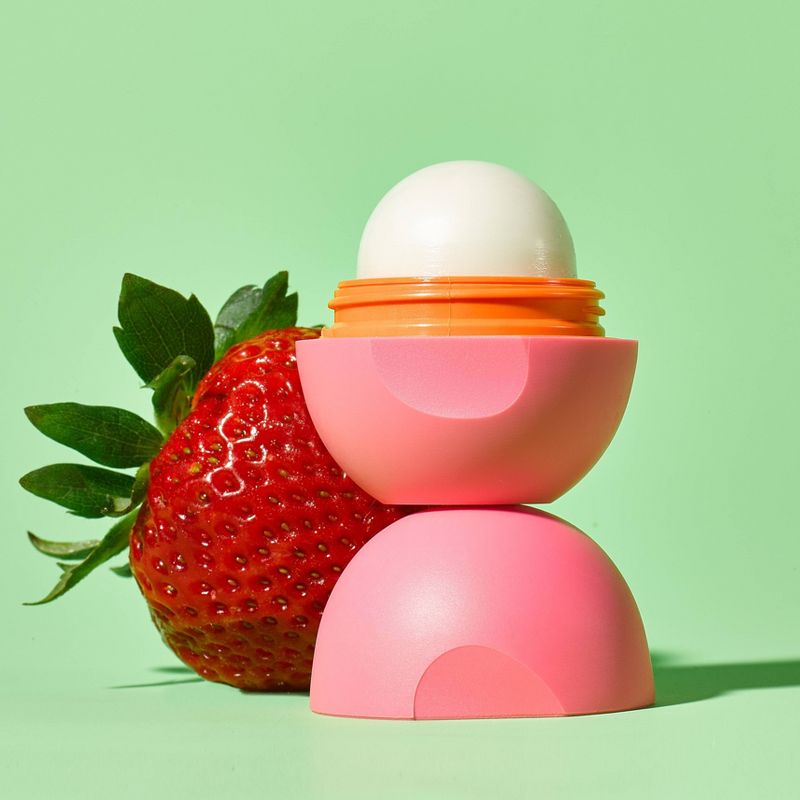 eos Super Soft Shea Lip Balm Sphere - Strawberry Peach - 0.25oz