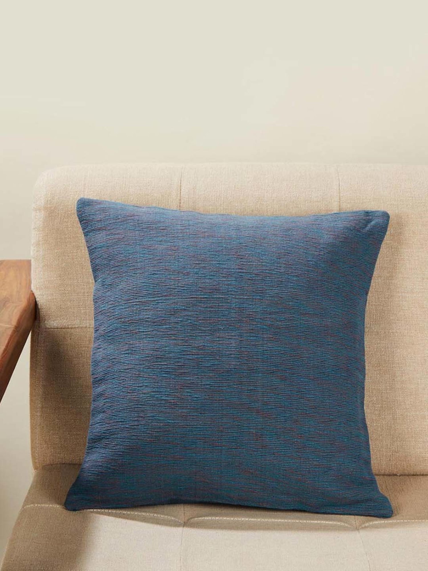 Fabindia Jaisalmer Brown Cotton Cushion Cover