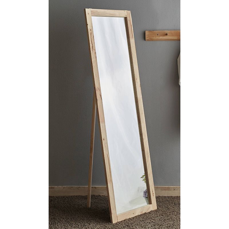 15"x51" White Full Length Over The Door Mirror White - Patton Wall Decor