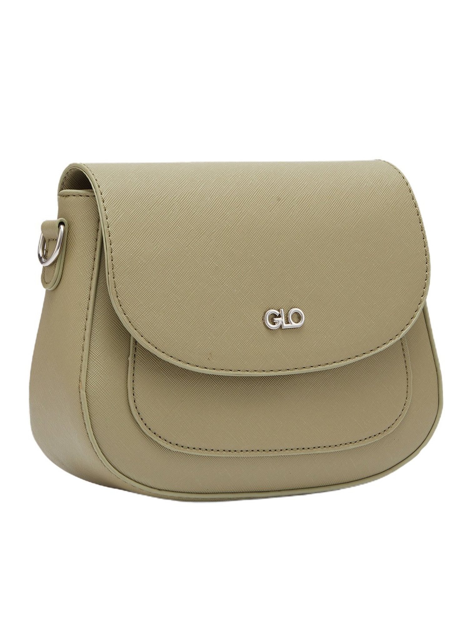 Globus Women Olive Solid Vegan Leather Sling Bag