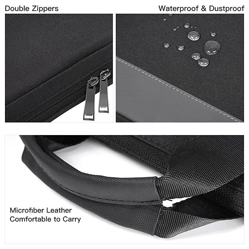 Inch Waterproof Laptop Sleeve Men Women Briefcase with Organizer for Dell Inspiron 13 5000 Lenovo Yoga C930 139 Acer Chromebook 14 Surface Book 135 HP ASUS Chromebook Carring CaseBlack