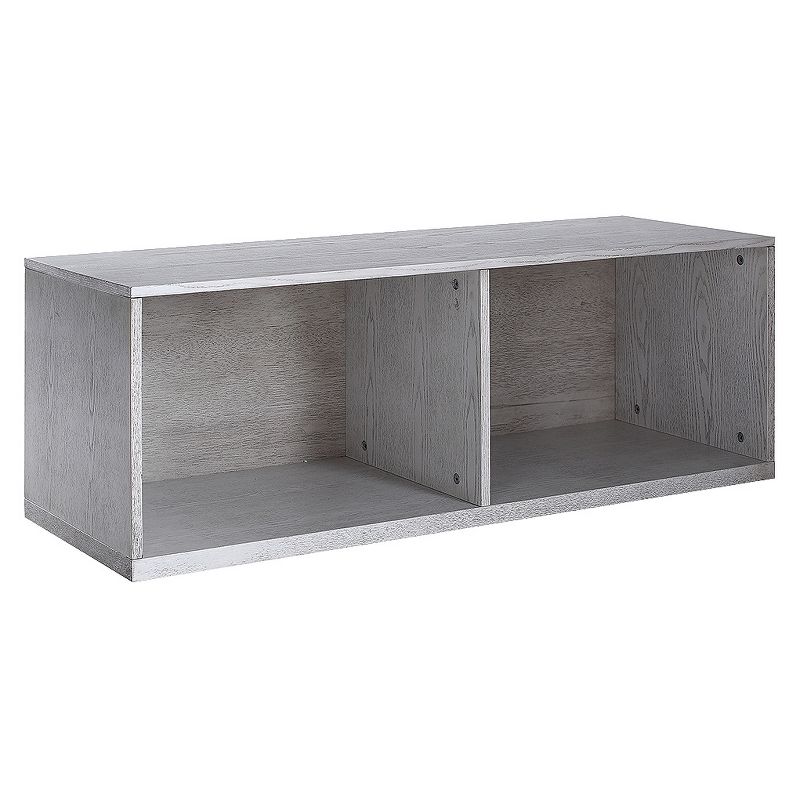 14" Cain Stackable Bookshelf Smoke Gray - Hives & Honey