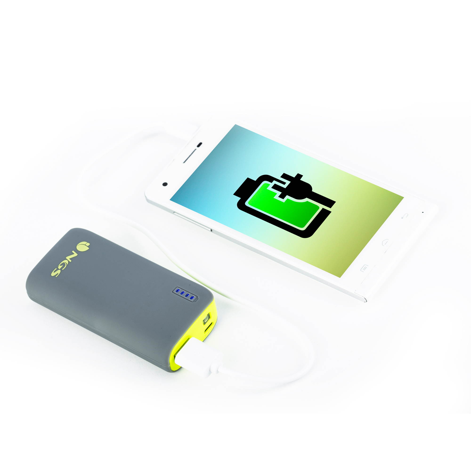 NGS PowerPump 4000mAh Power Bank Output 1x 5V/1A Color Lemon Model POWERPUMP400