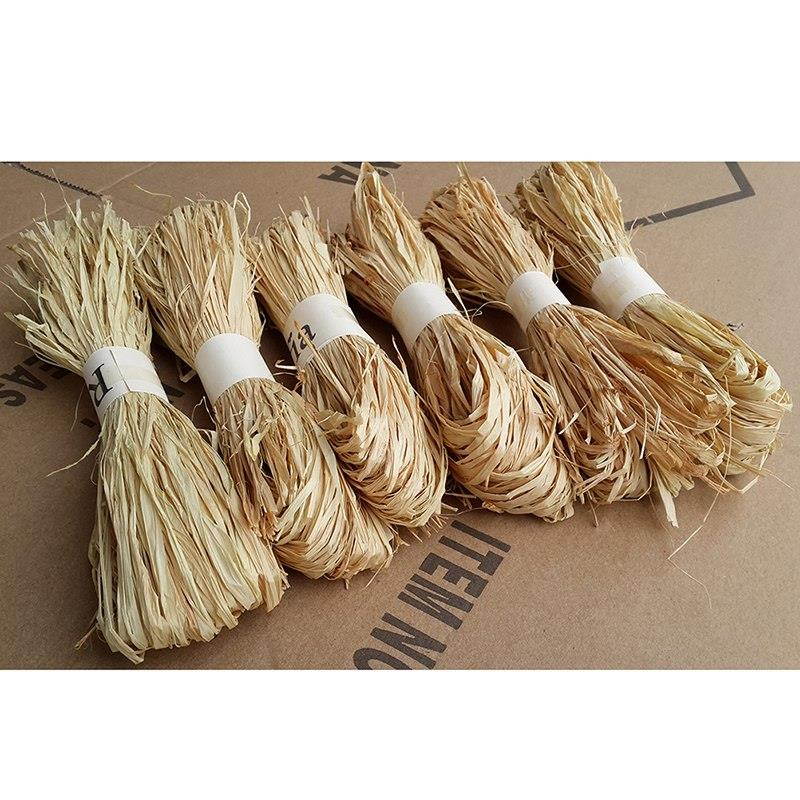 1 pc/set DIY Wedding Invitation Gift Packing Rope Raffia Natural Rope Natural Raffia Rope Wedding Party Decor 30g