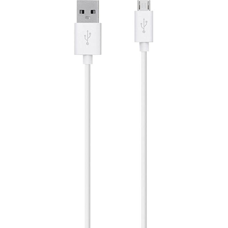 MIXIT Micro USB Cable for Samsung Phones White 4 Feet
