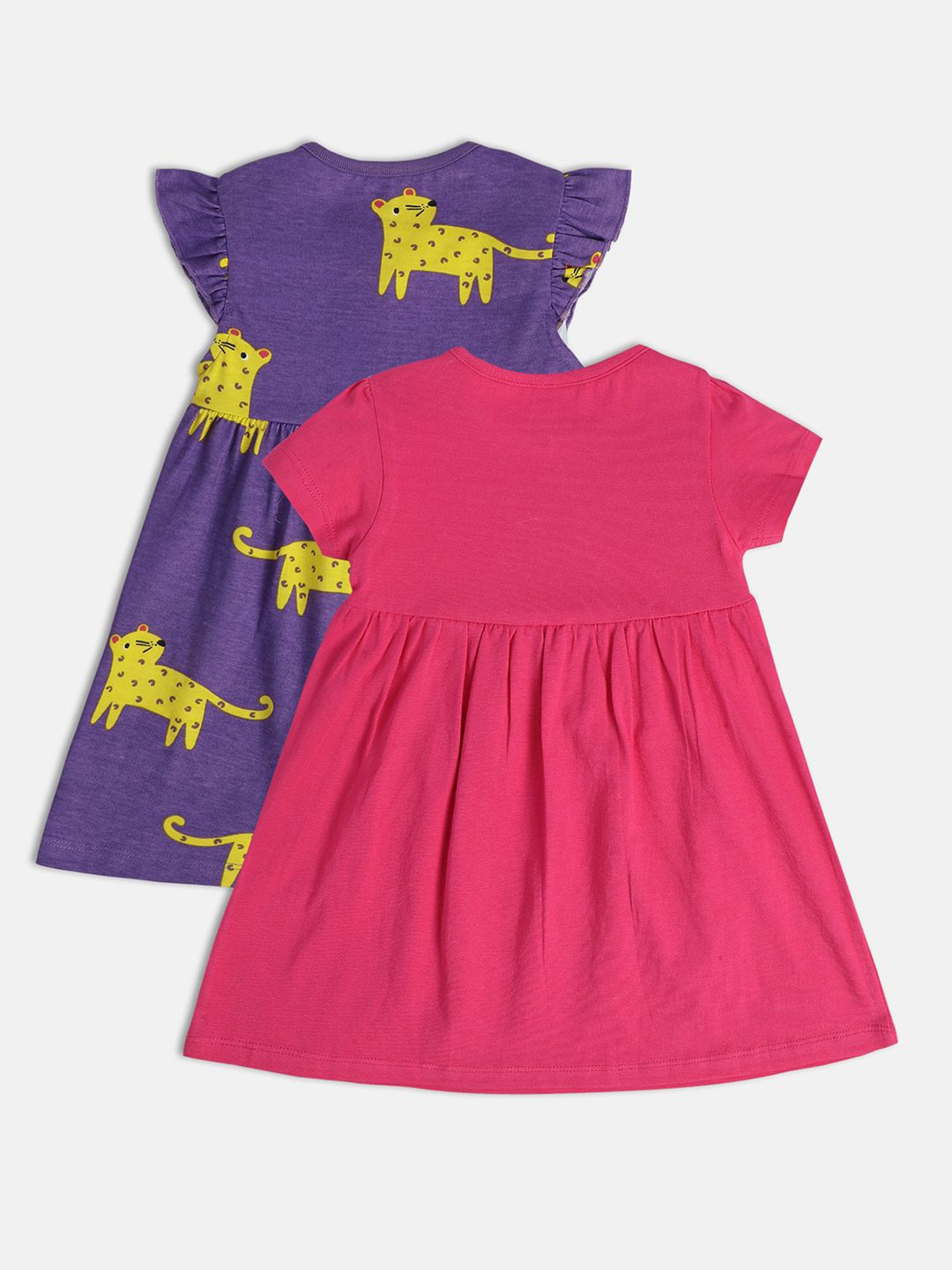 Nauti Nati Kids Blue Embroidered Dress