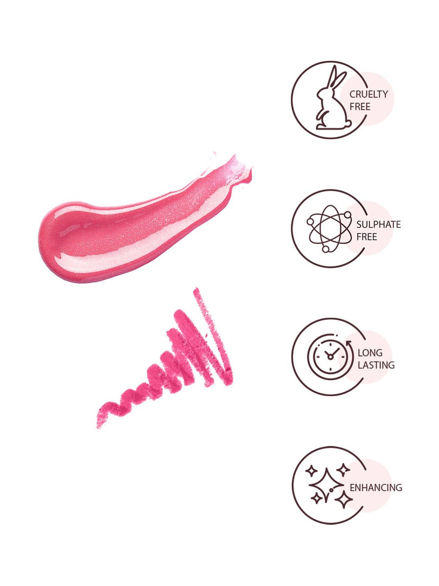 StarStruck By Sunny Leone Liquid Lip Color & Lip Liner Berry Glimmer