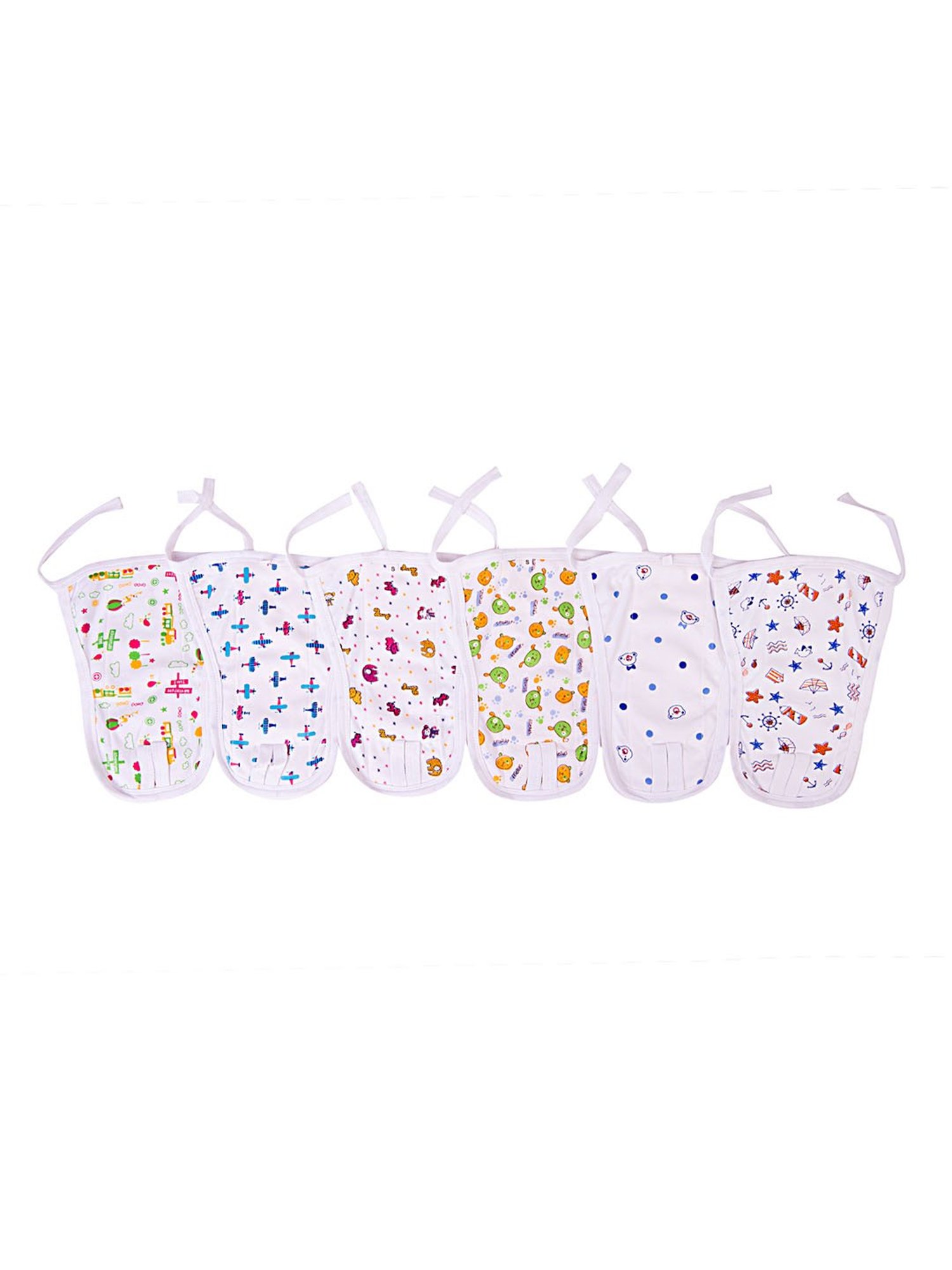 Baby Moo Adventure Time White 6 Pack Padded Langots