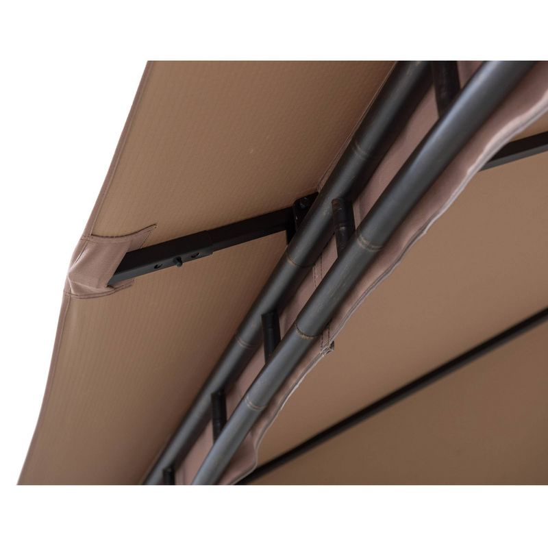 Vermont 11' X 11' Steel Frame 2-Tier Backyard Vented Gazebo - Sunjoy