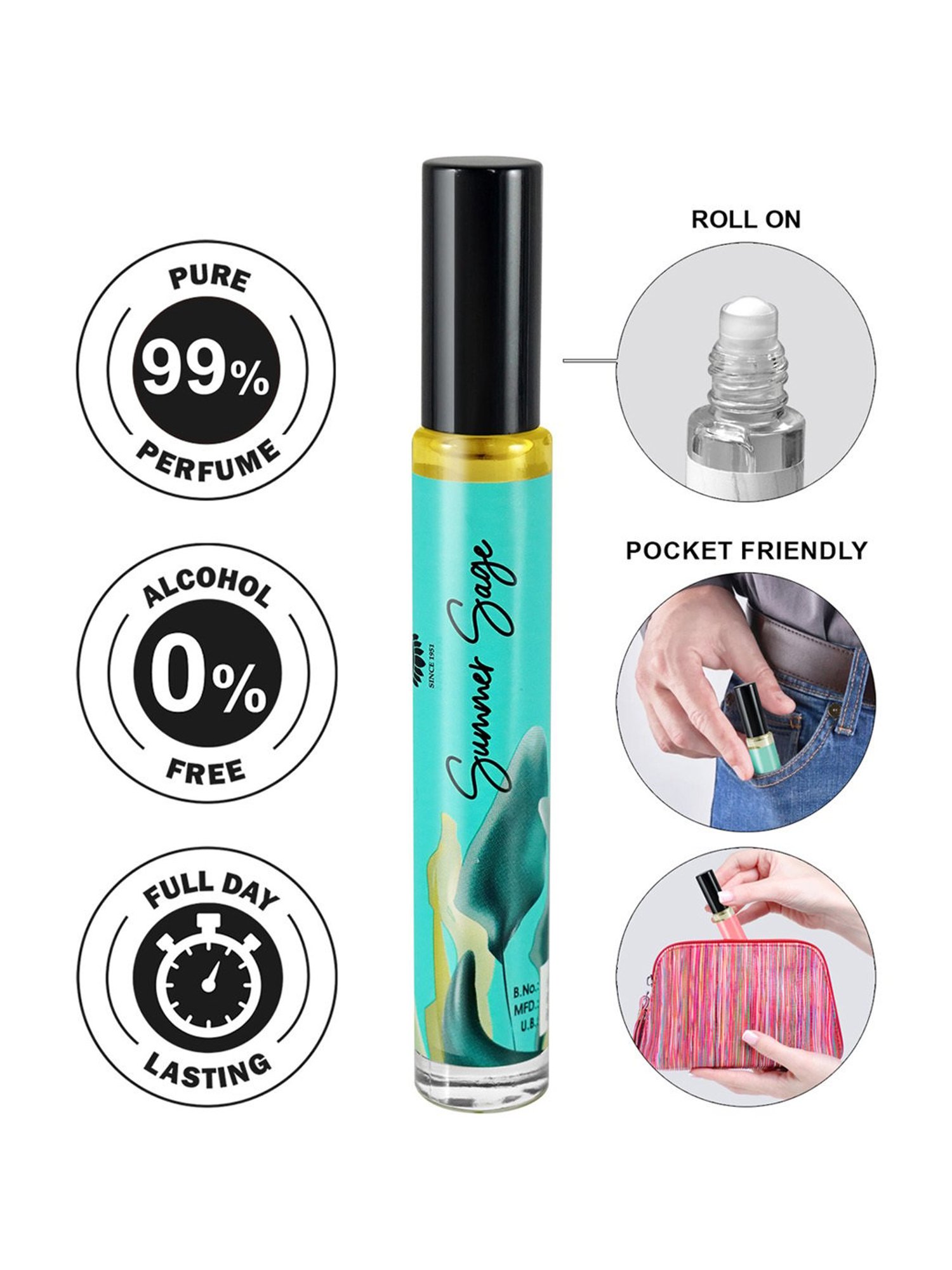 Sirona 2-in-1 Underarm Deodorant Roll On - 50 ml