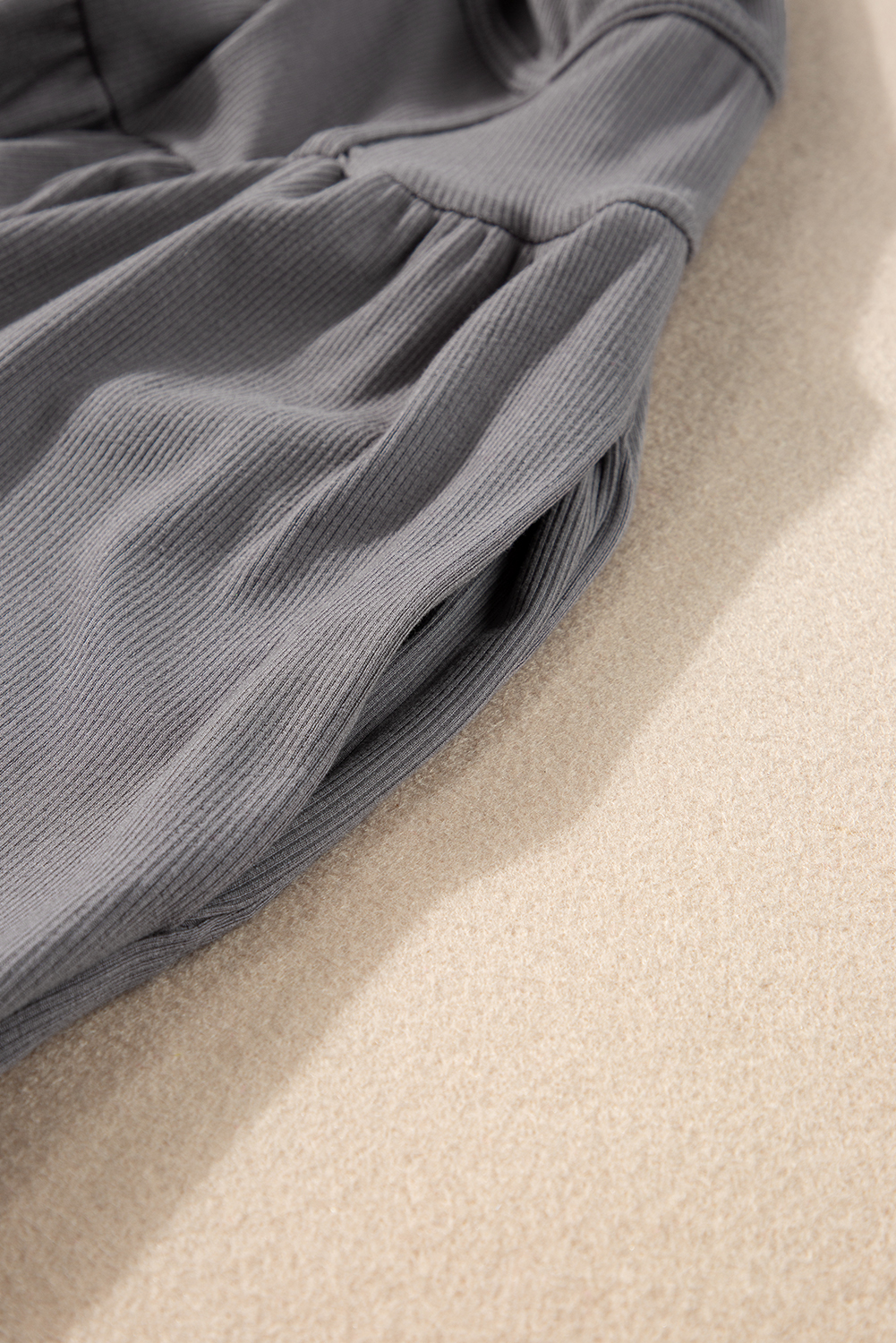 Medium Grey Sleeveless High Waist Wide Leg Jumpsuit