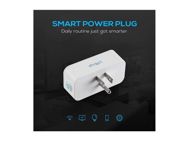 LITEdge Smart Plug, Works with Amazon Alexa and Google Assistant, Wi-Fi Accessible Power Outlet, Timing Function, No Hub Needed, Control with App on Phone, Single Socket