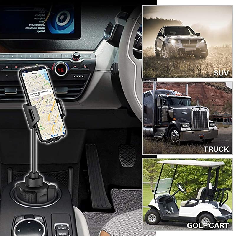 Cup Phone Holder for Car  Car Cup Holder Phone Mount Adjustable Automobile Cup Holder Smart Phone Cradle Car Cup Mount