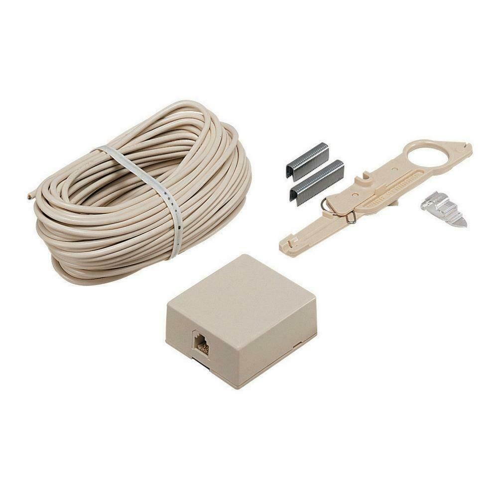 AT&T Add-A-Jack Kit with 50ft. Telephone Wire and Jack