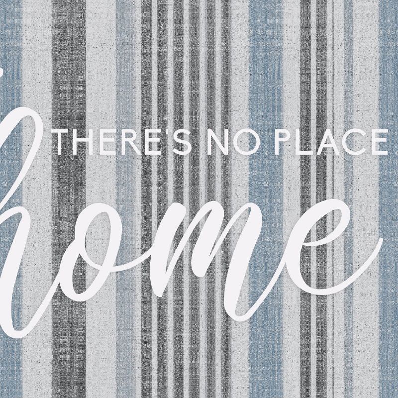 2'x3' Vinyl There's No Place Like Home Mat Blue - A&A Story