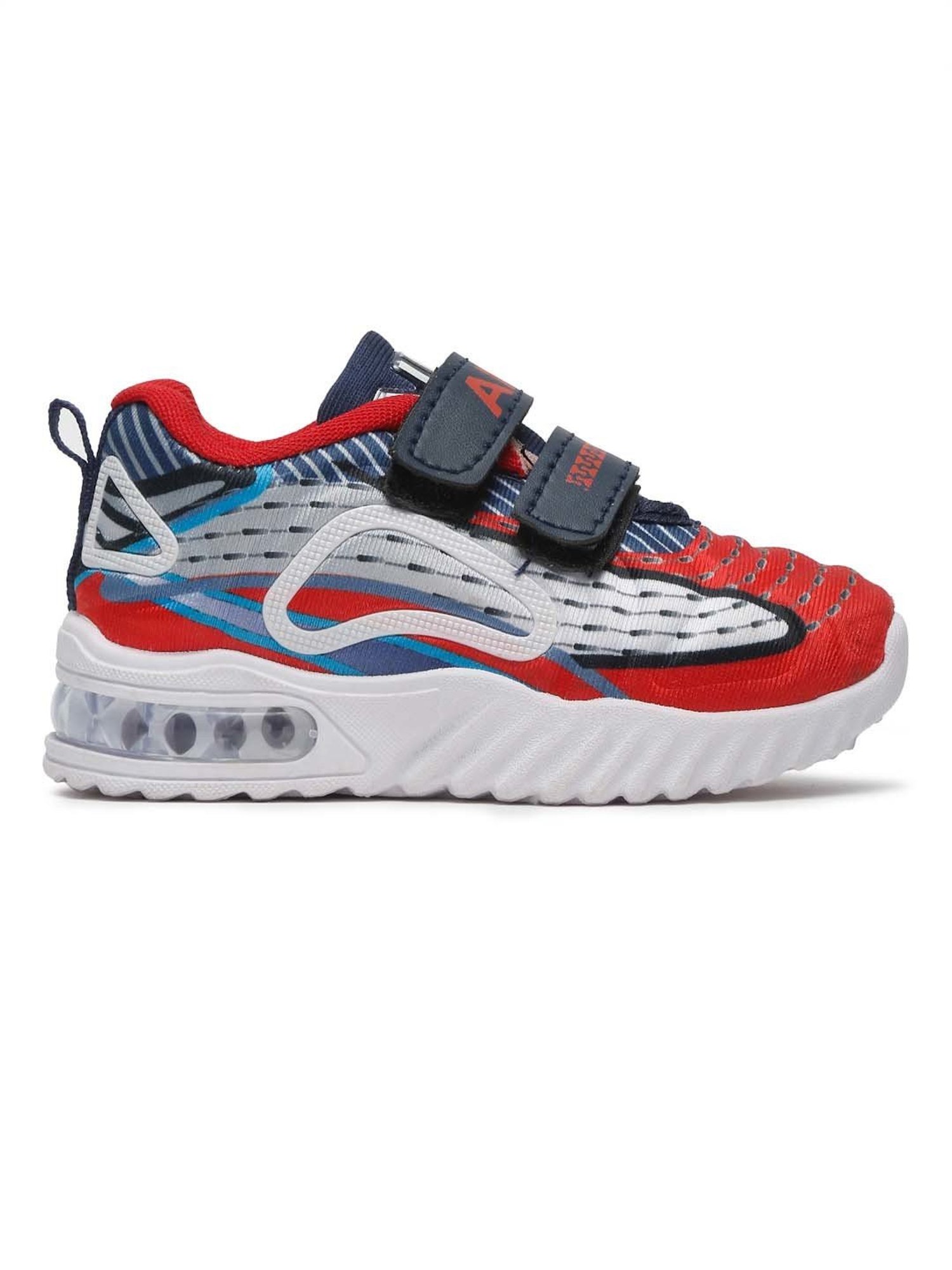 Tiny Bugs Kids Red & White Casual Sneakers