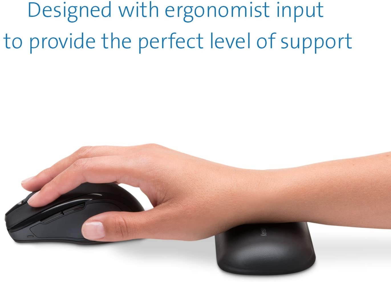 Kensington ErgoSoft Wrist Rest for Standard Mouse, Black (K52802WW)