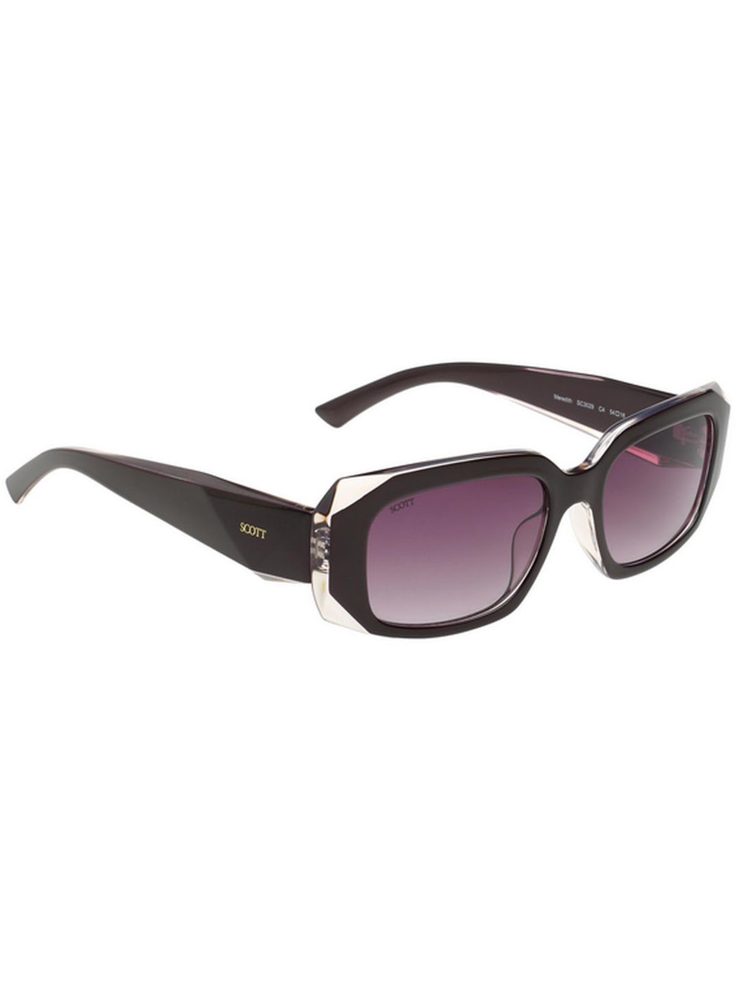 SCOTT Grey Rectangular UV Protection Sunglasses for Women