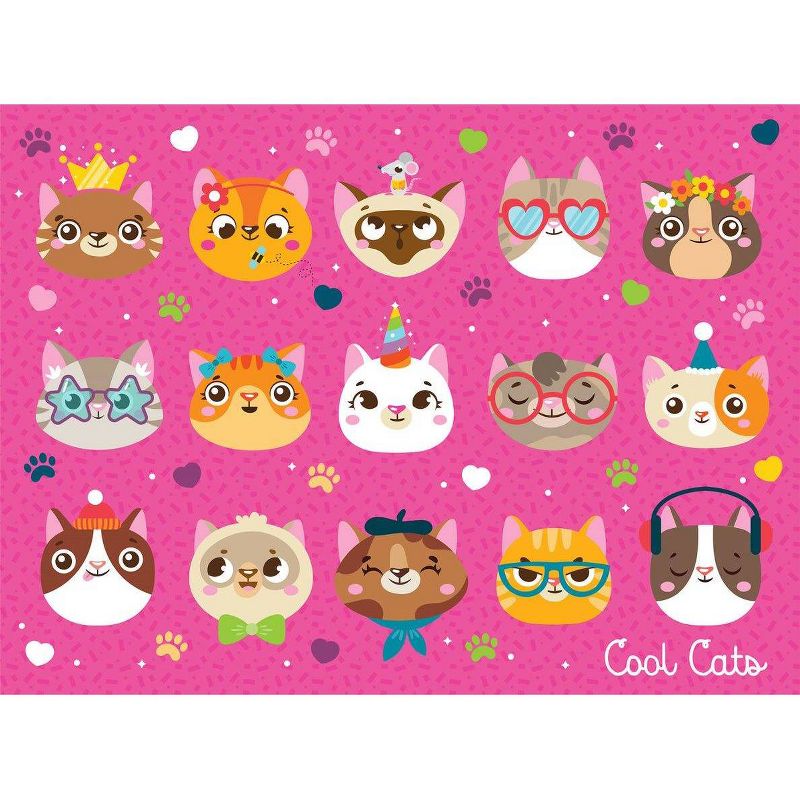 Chuckle & Roar Cool Cats Puzzle - 100pc