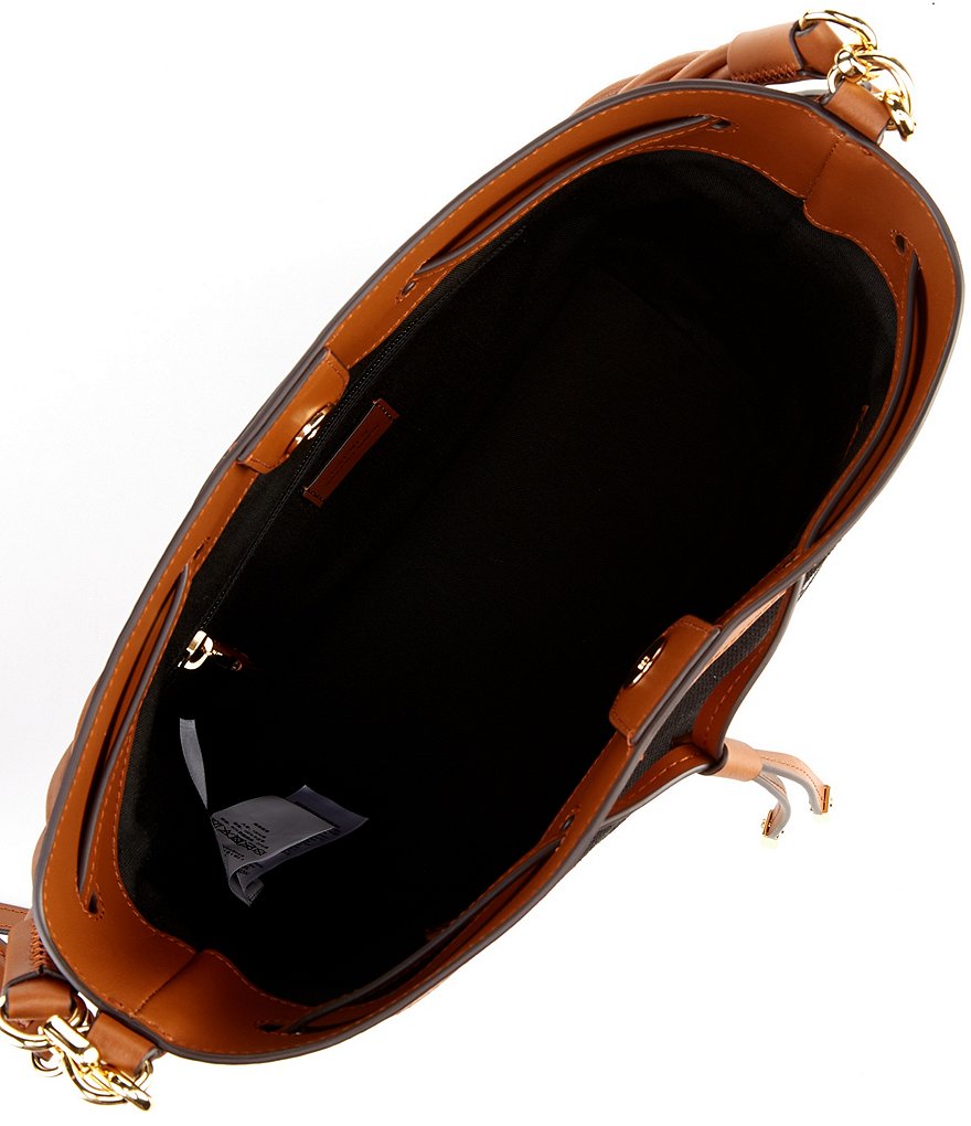 COACH Colorblock Leather Willow Bucket Bag