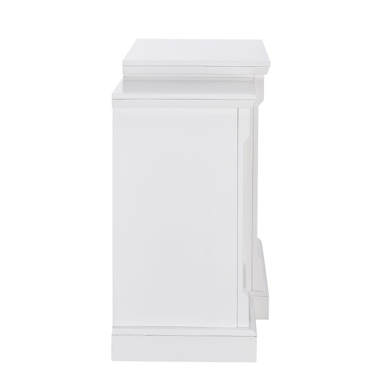 Aiden Lane Gilman Simulated Stone Electric Indoor Fireplace With Bookcases