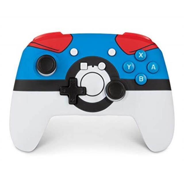 powera enhanced wireless controller for nintendo switch  pokemon great ball  nintendo switch
