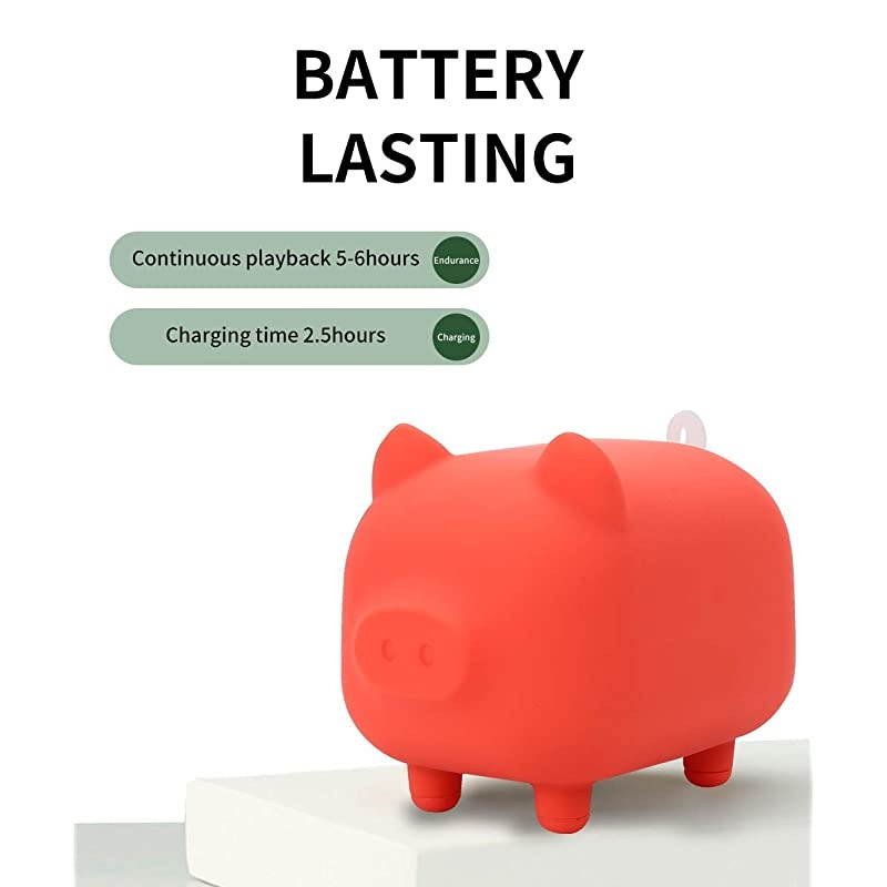 Cute Mini Bluetooth SpeakerAnimal Wireless Speaker with Powerful Rich RoomFilling Sound5W Audio DriverIPX5Builtin Mic for iPhoneiPadiPodSamsungHTCTabletsPortable Bluetooth Speaker