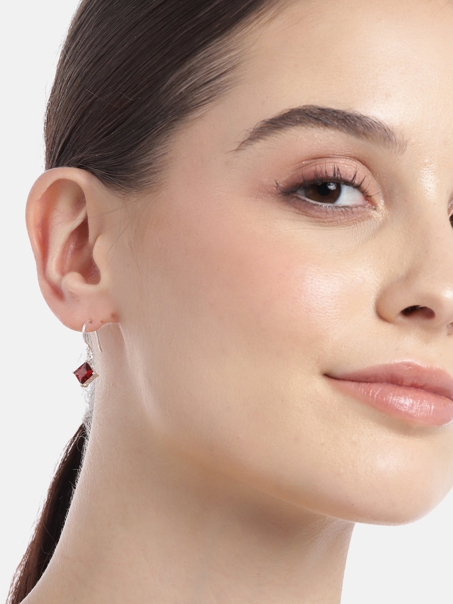 Zavya 92.5 Sterling Silver Glamour Drop Earrings for Women