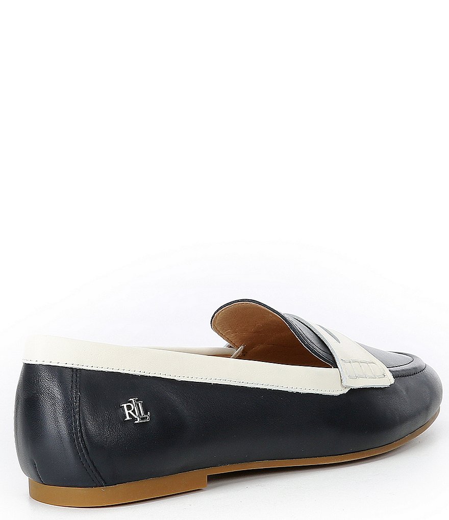 Lauren Ralph Lauren Adison Two-Tone Leather Loafers