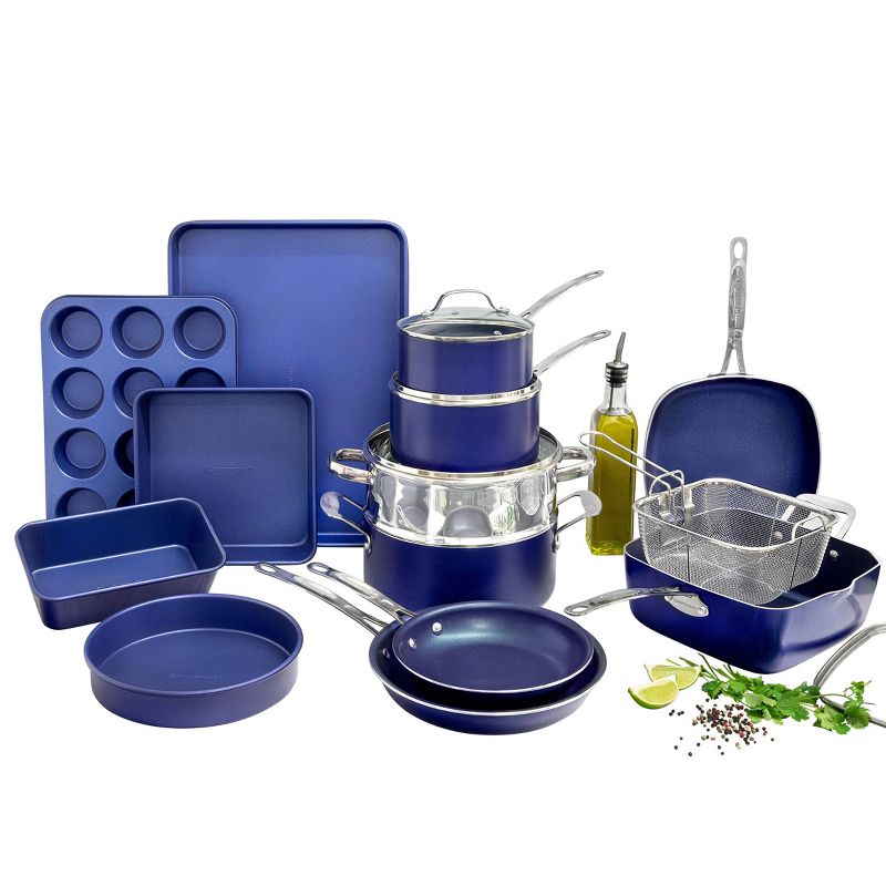 Granitestone Blue 20pc Cookware/Bakeware Set
