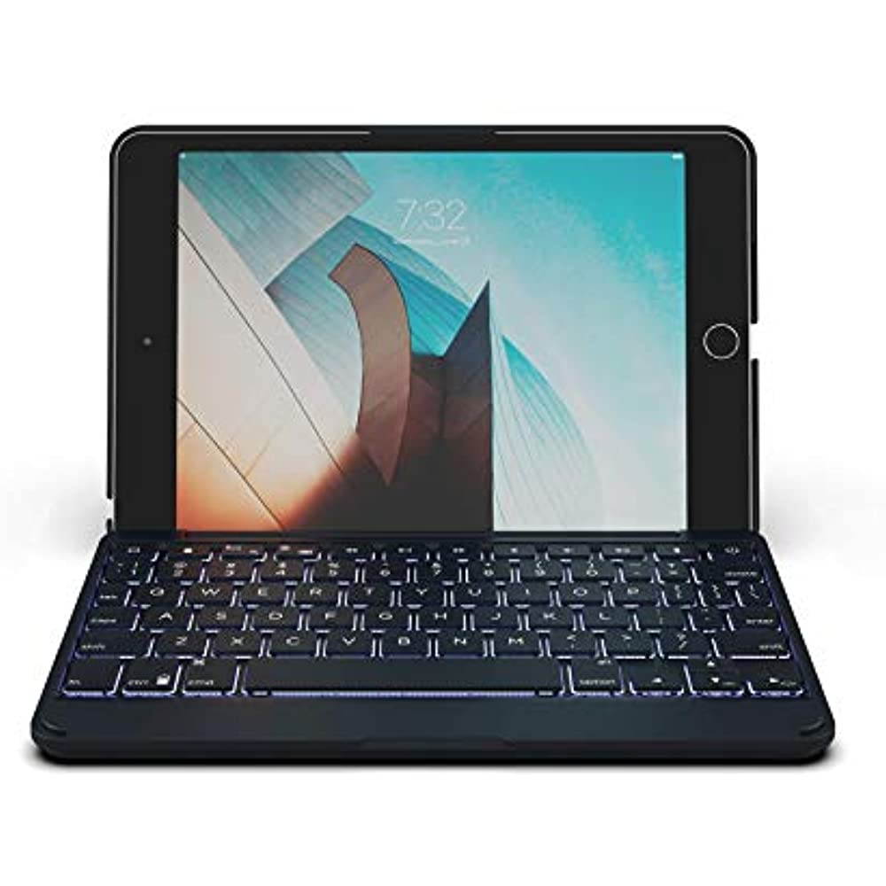 ZAGG Messenger Folio - Bluetooth Tablet Keyboard - Non-Backlit - Made for Apple iPad Mini 5 (7.9") &ndash; Charcoal