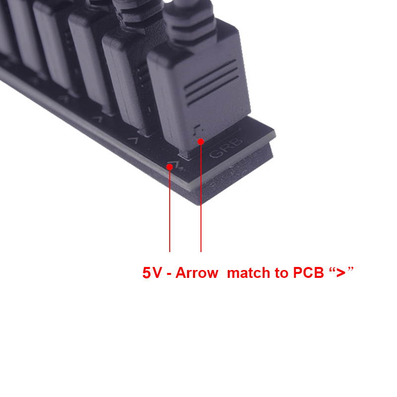 EnLabs 5V 3-pin 10 Ports ARGB AURA 5050 RGB LED Light Strips Splitter Hub to Motherboard for RBW LED Fan Compatible w/ MSI Mystic Light Sync /GIGABYTE RGB FUSION /ASROCK Polychrome