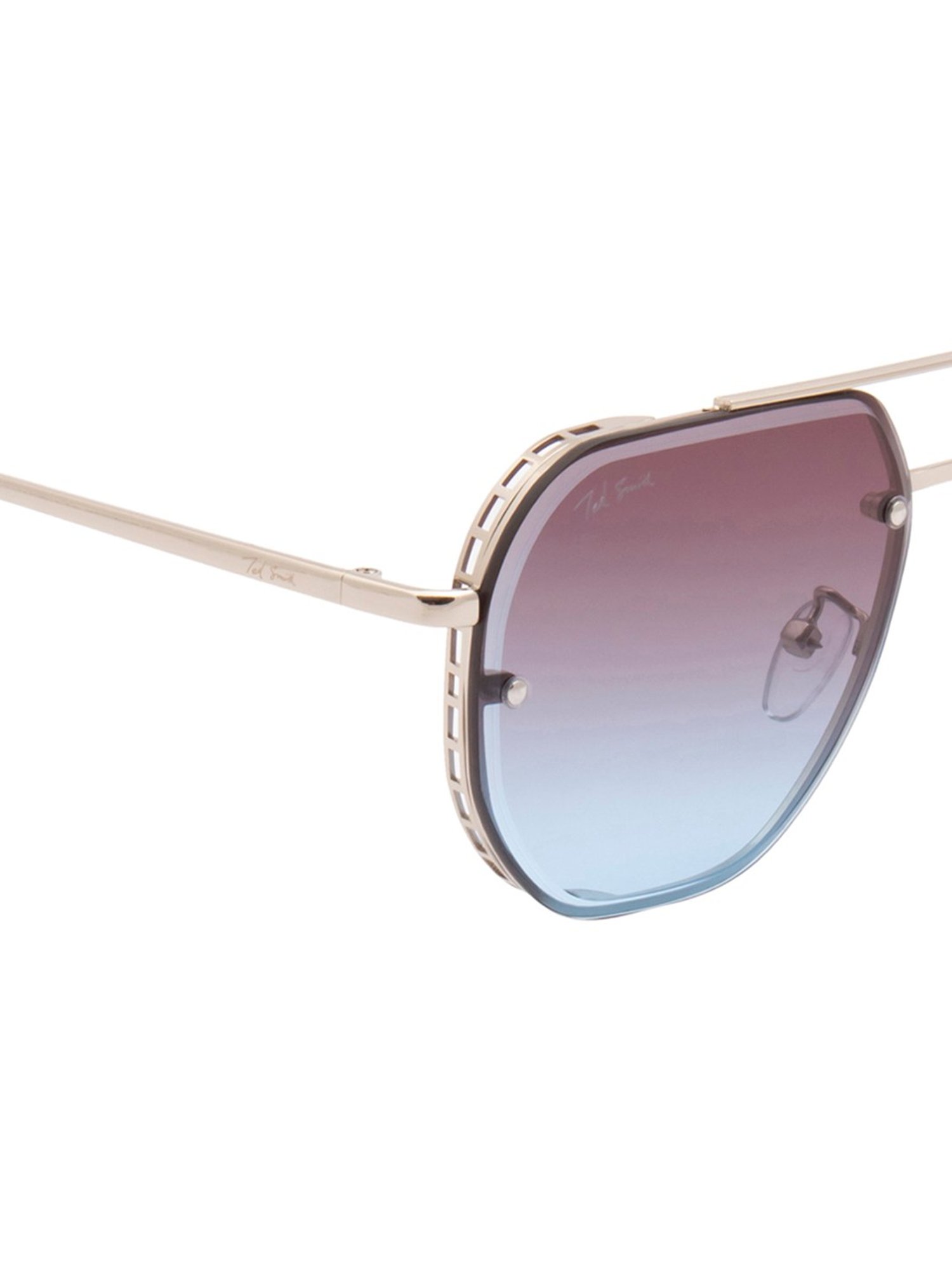 Ted Smith Multi Rectangular UV Protection Unisex Sunglasses