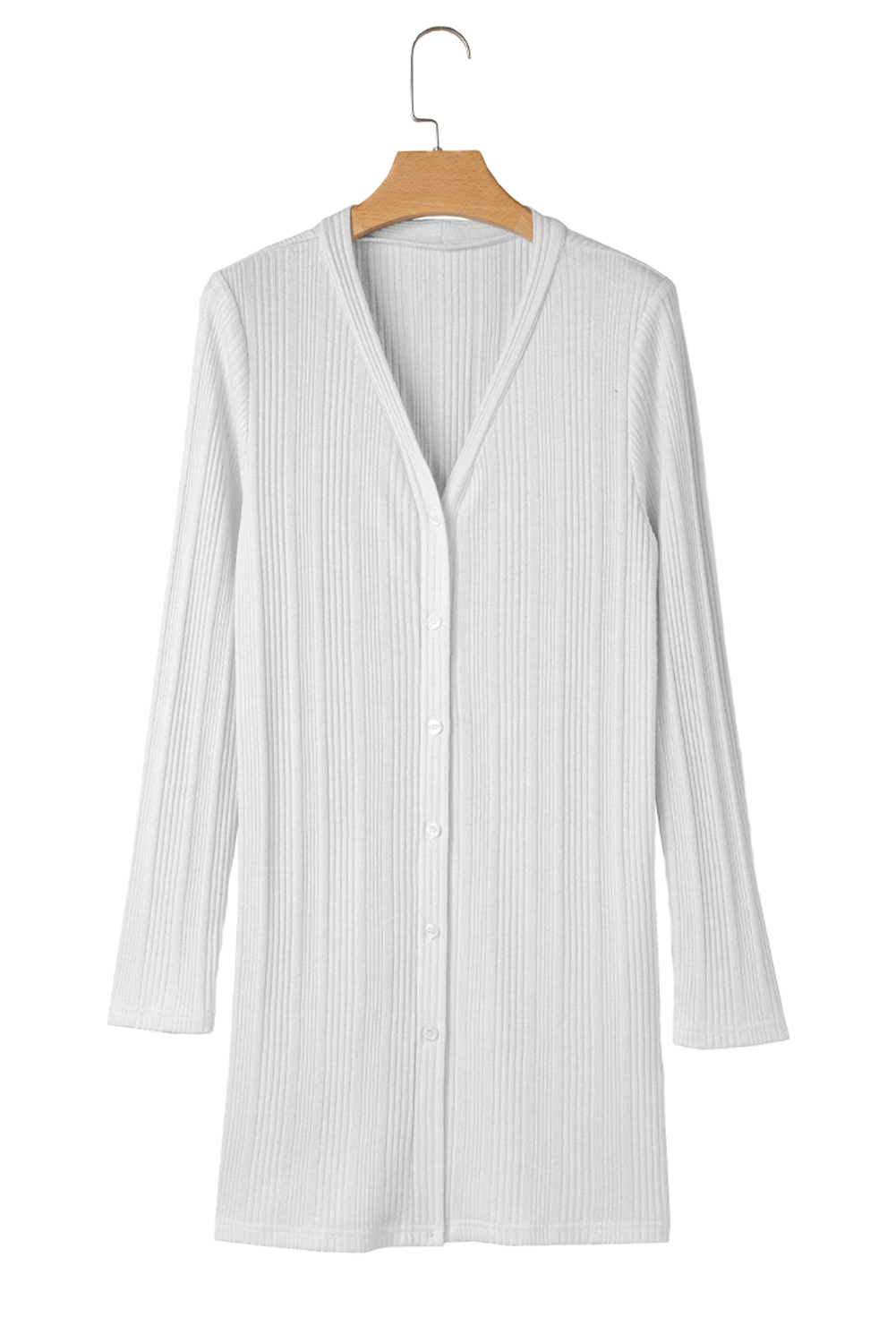 Black Plaid Casual Contrast Trim Knit Cardigan