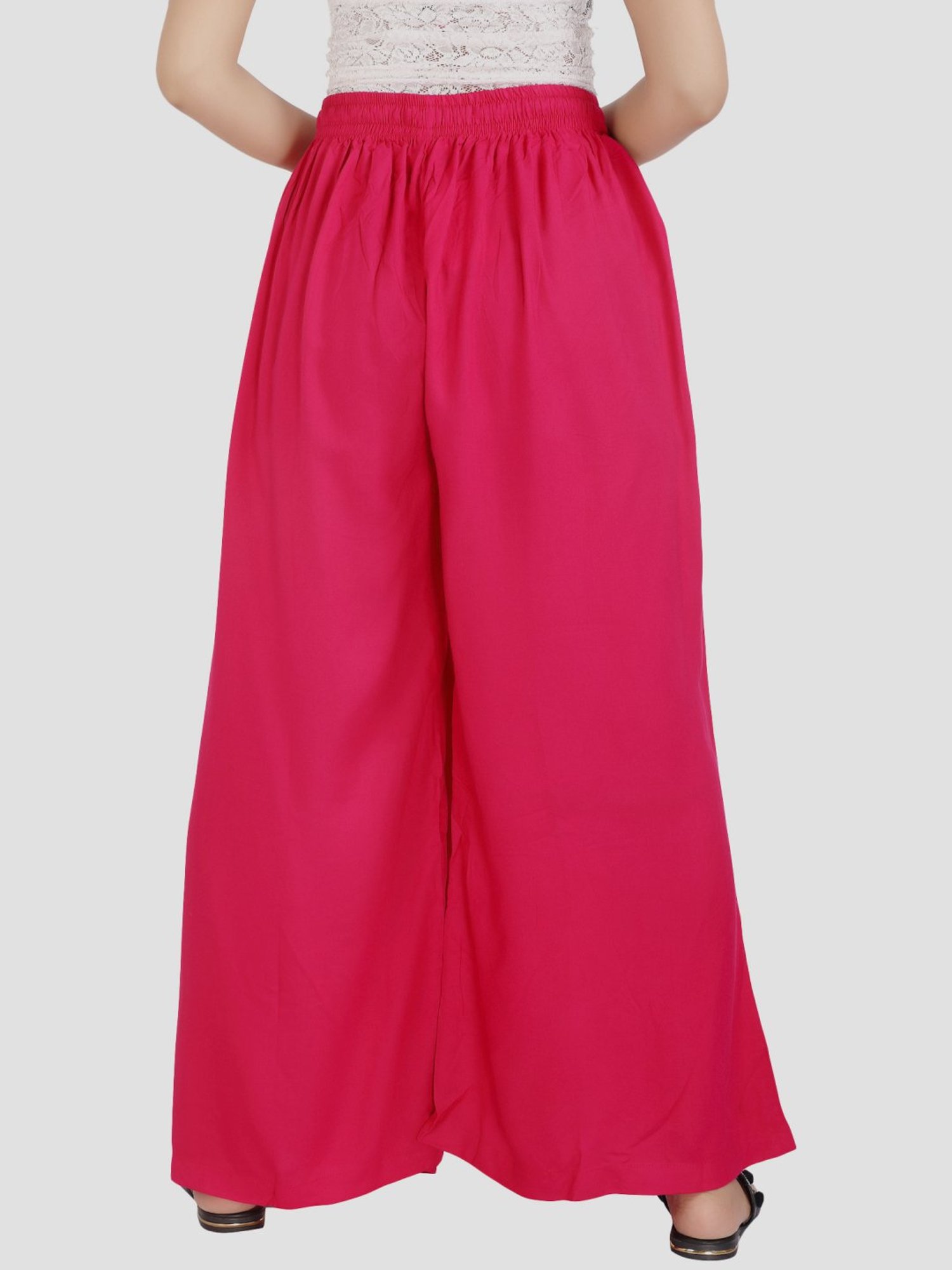 Cotton Culture Magenta Regular fit Palazzos