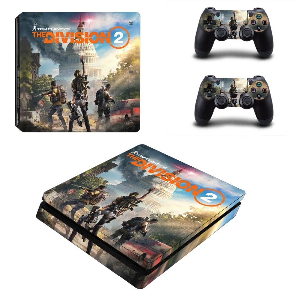 The Division 2 PS4 Slim Stickers Play station 4 Skin Sticker Decals For PlayStation 4 PS4 Slim Console and Controller Skin