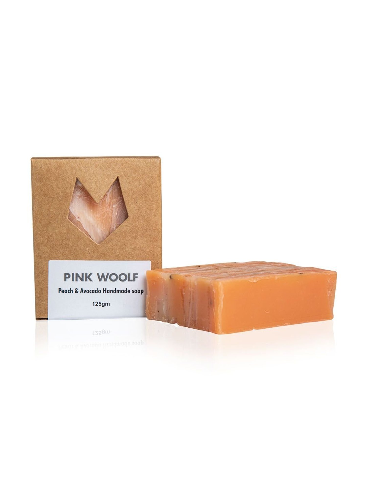 Pink Woolf Organic Bath Soap Bar Peach & Avocado - 125 gm