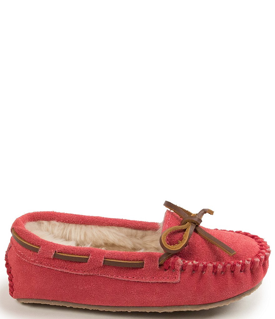 Minnetonka Kids' Cassie Suede Slippers (Toddler)